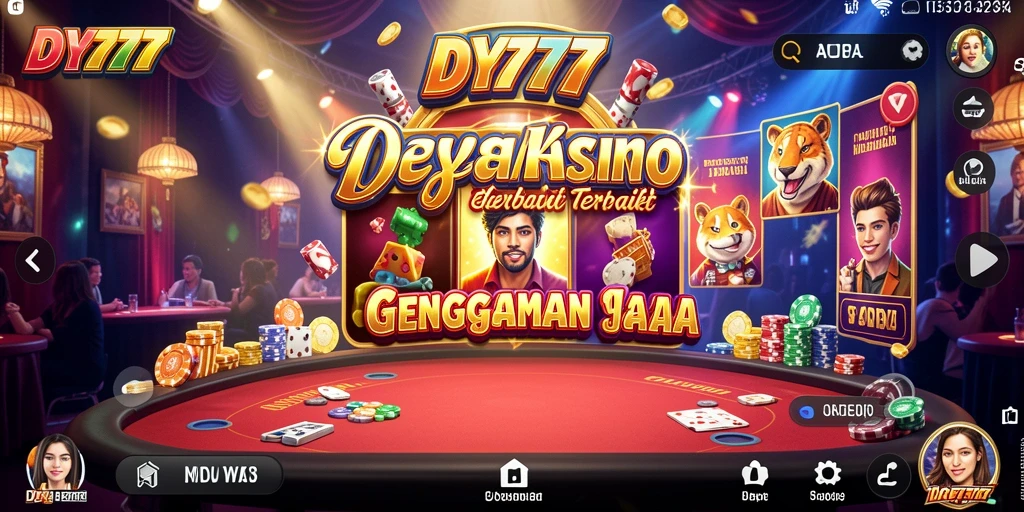 Tampilan dinamis dari gameplay Kasino di DY777 yang memukau.