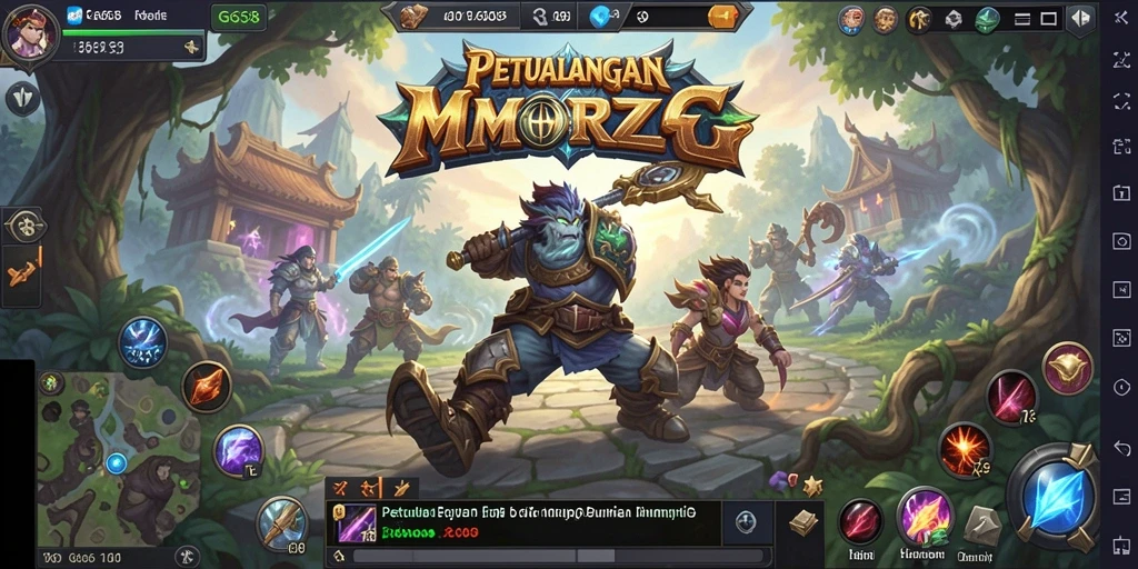 Gameplay seru dalam G668 yang menampilkan pertarungan epik di dunia MMORPG.