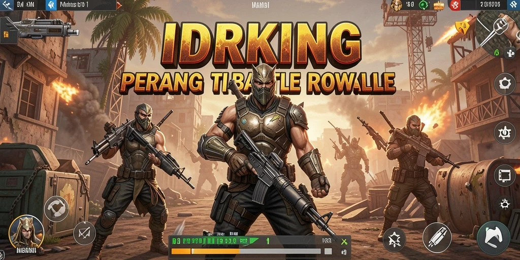 Gameplay mendebarkan dalam IDRKING saat berjuang untuk bertahan hidup.