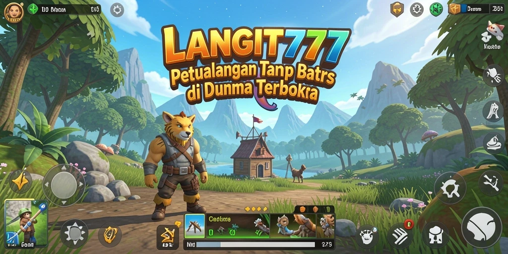 Screenshot utama LANGIT777 menampilkan petualangan seru dalam dunia terbuka.