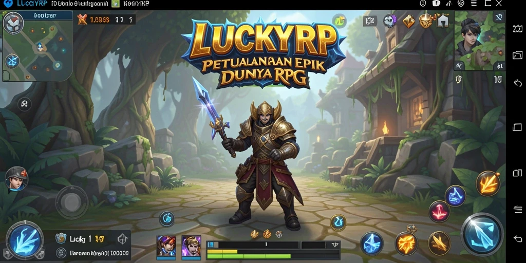 Screenshot gameplay LUCKYRP menampilkan pertarungan sengit dan karakter yang menawan.