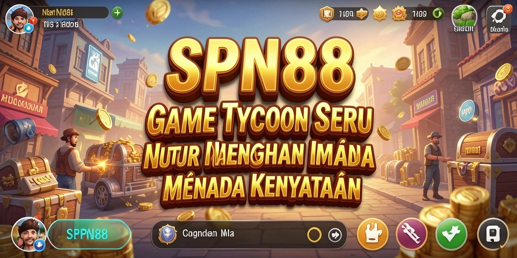 Tampilan gameplay SPN88 dengan manajemen bisnis yang menarik.