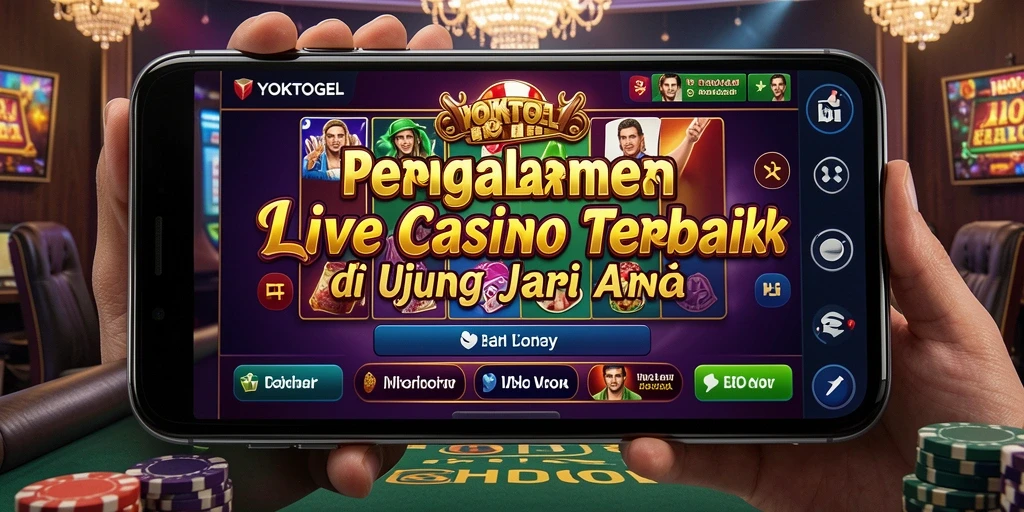 Tampilan gameplay Live Casino yang mendebarkan dan interaktif.